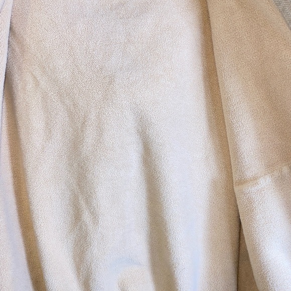 Popflex Oversized Cloud Zip Up Hoodie S/M, Sand, Tan - Picture 10 of 11